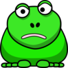 Confused Cartoon Frog Clip Art